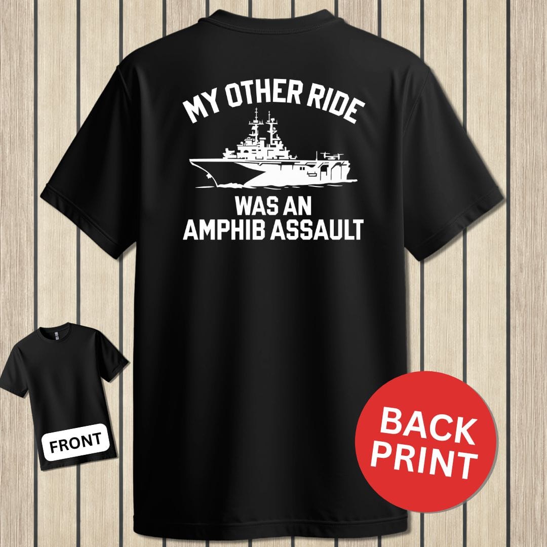 NavyHumor Classic Tee Black / S My Other Ride - Amphib Assault