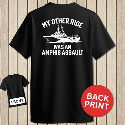 NavyHumor Classic Tee Black / S My Other Ride - Amphib Assault