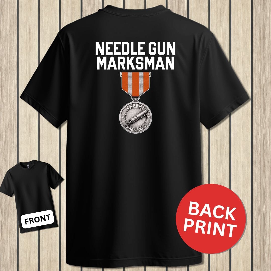 NavyHumor Classic Tee Black / S Needle Gun Marksman
