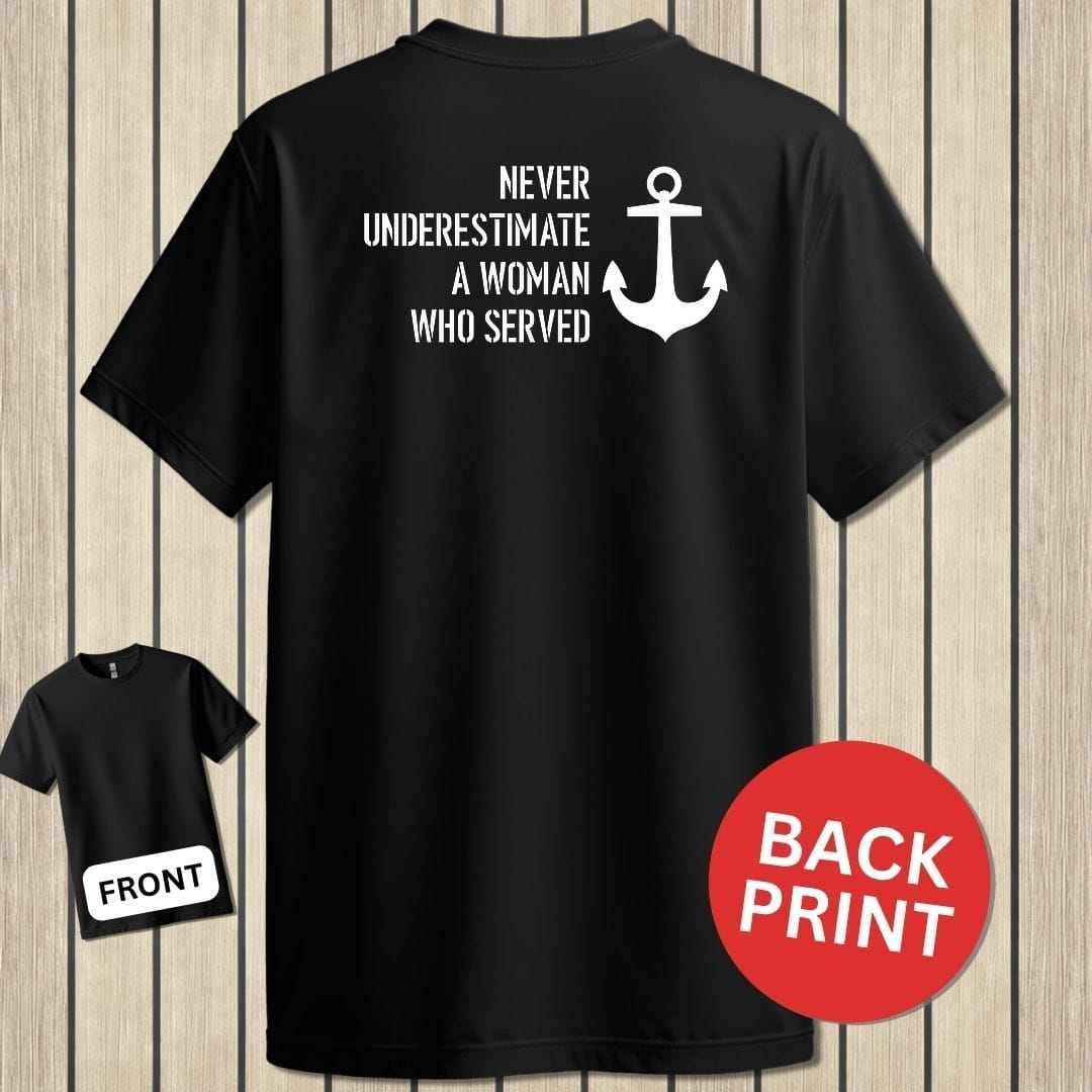 NavyHumor Classic Tee Black / S Never Underestimate A Woman