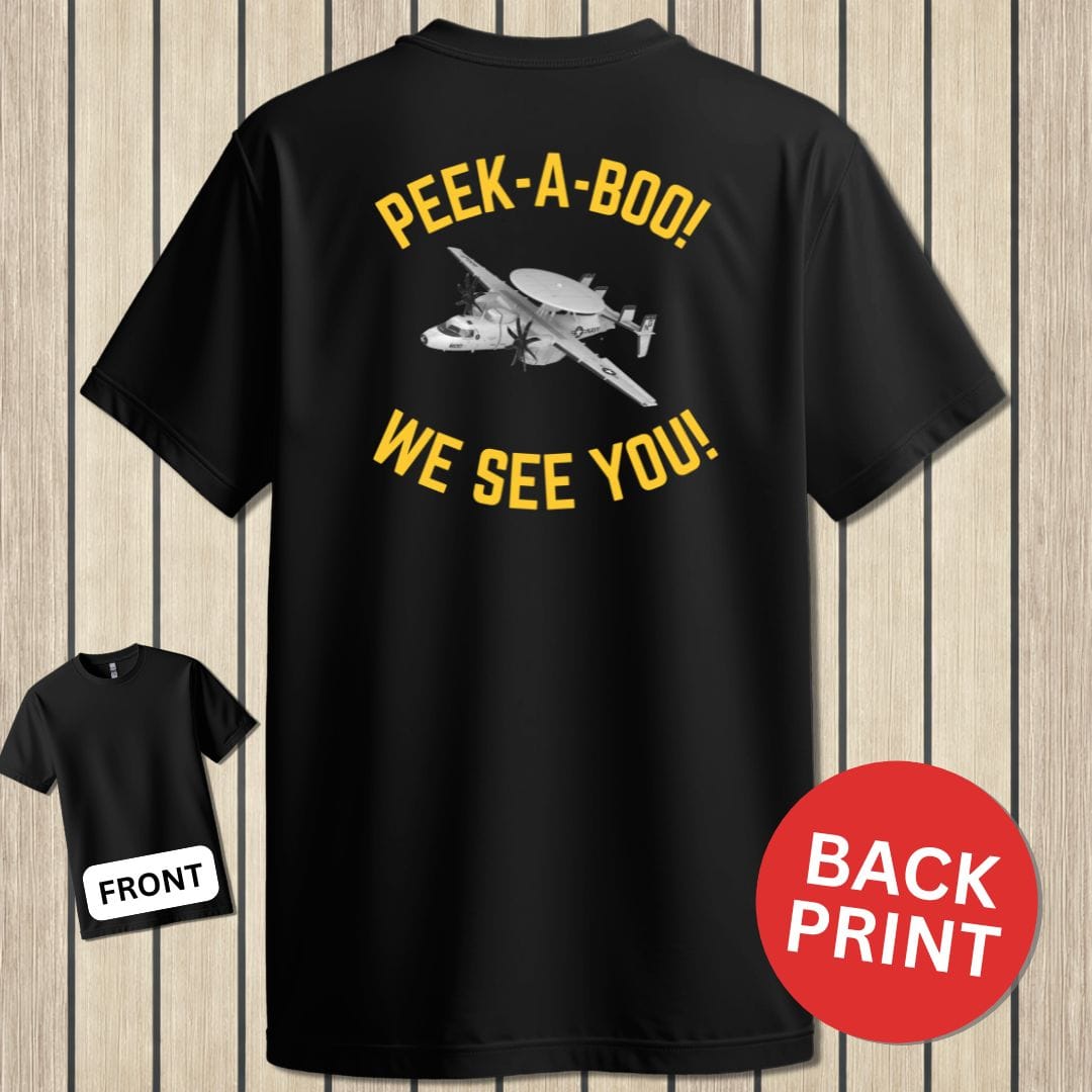 NavyHumor Classic Tee Black / S Peek A Boo