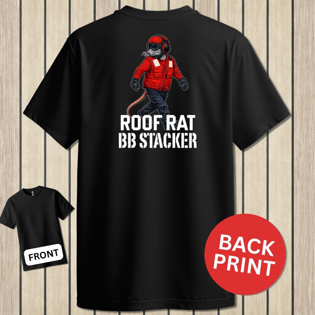 NavyHumor Classic Tee Black / S Red Roof Rat - BB Stacker