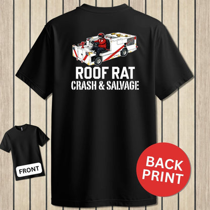 NavyHumor Classic Tee Black / S Red Roof Rat - P25 Fire Truck
