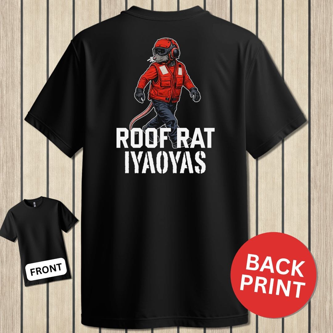 NavyHumor Classic Tee Black / S Roof Rat - Red