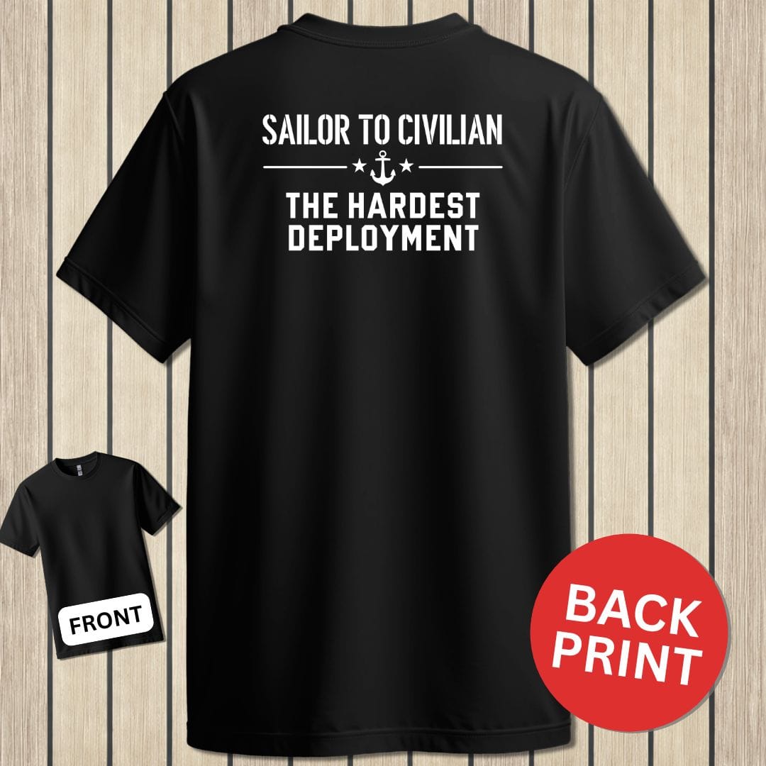 NavyHumor Classic Tee Black / S Sailor To Civilian