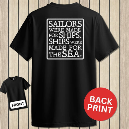 NavyHumor Classic Tee Black / S Sailors Were Made For Ships