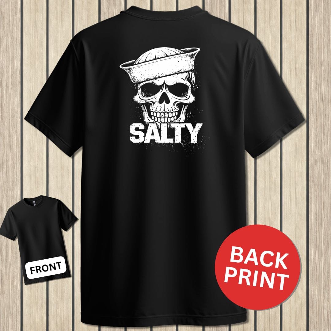 NavyHumor Classic Tee Black / S Salty Skull