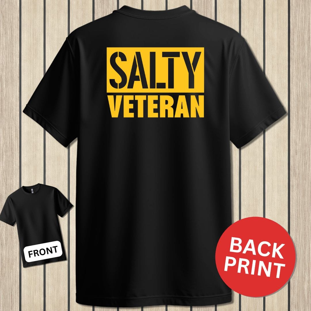 NavyHumor Classic Tee Black / S Salty Veteran - Block
