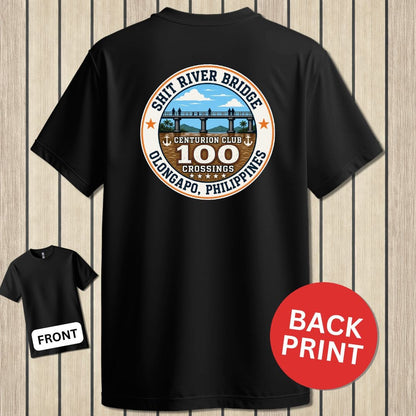 NavyHumor Classic Tee Black / S Shit River Bridge Centurion Club