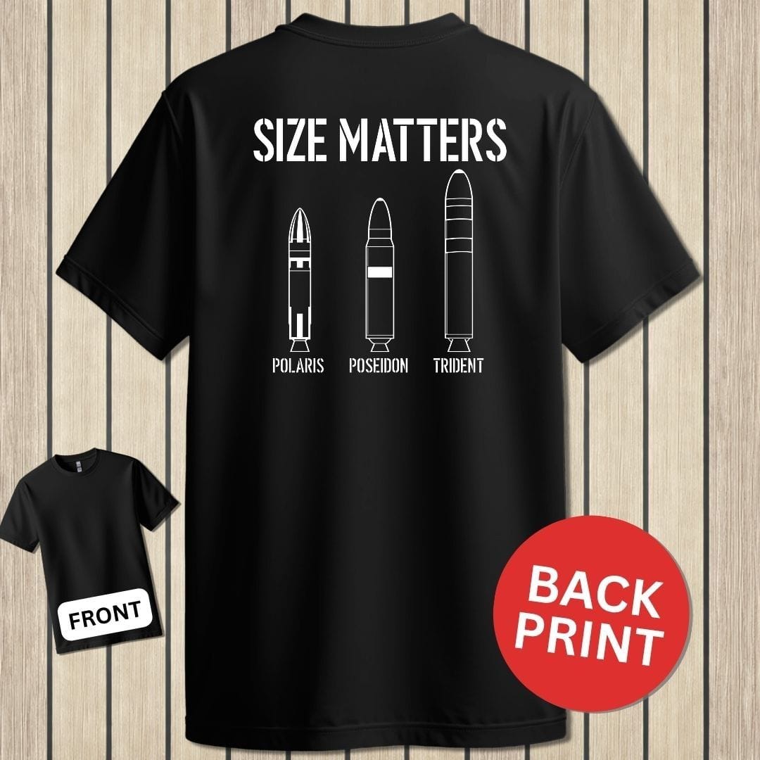 NavyHumor Classic Tee Black / S Size Matters - Submarine
