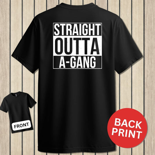 NavyHumor Classic Tee Black / S Straight Outta A-Gang