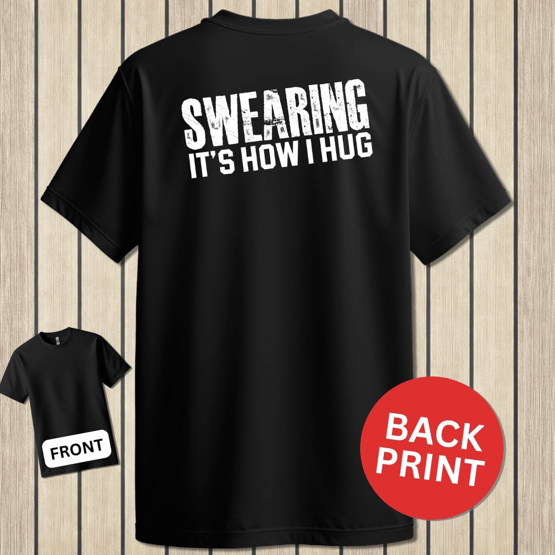 NavyHumor Classic Tee Black / S Swearing - It's How I Hug