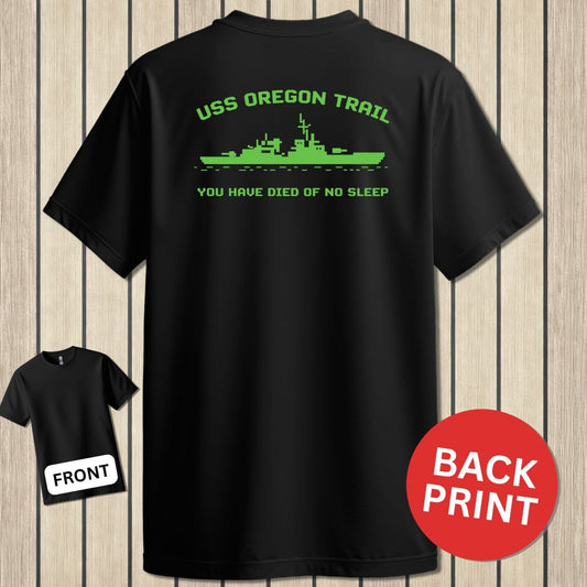 NavyHumor Classic Tee Black / S USS Oregon Trail