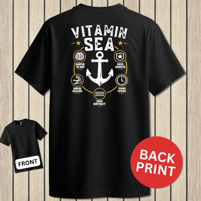 NavyHumor Classic Tee Black / S Vitamin Sea