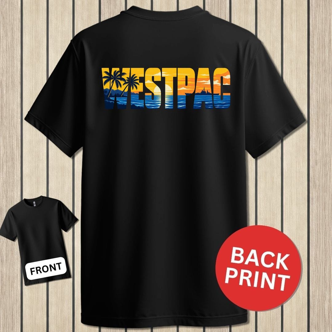 NavyHumor Classic Tee Black / S WESTPAC Sunset