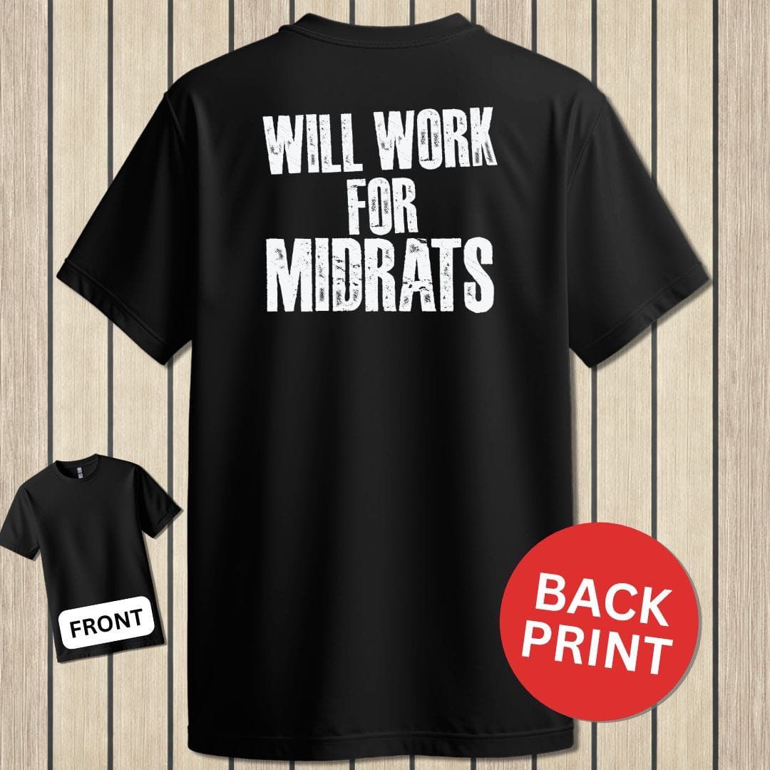 NavyHumor Classic Tee Black / S Will Work For Midrats