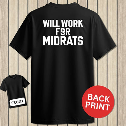 NavyHumor Classic Tee Black / S Work For Midrats
