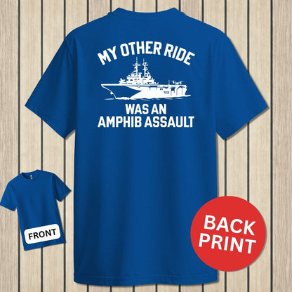 NavyHumor Classic Tee Blue / S My Other Ride - Amphib Assault
