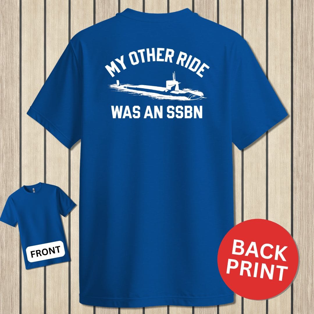 NavyHumor Classic Tee Blue / S My Other Ride  - SSBN