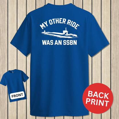 NavyHumor Classic Tee Blue / S My Other Ride  - SSBN