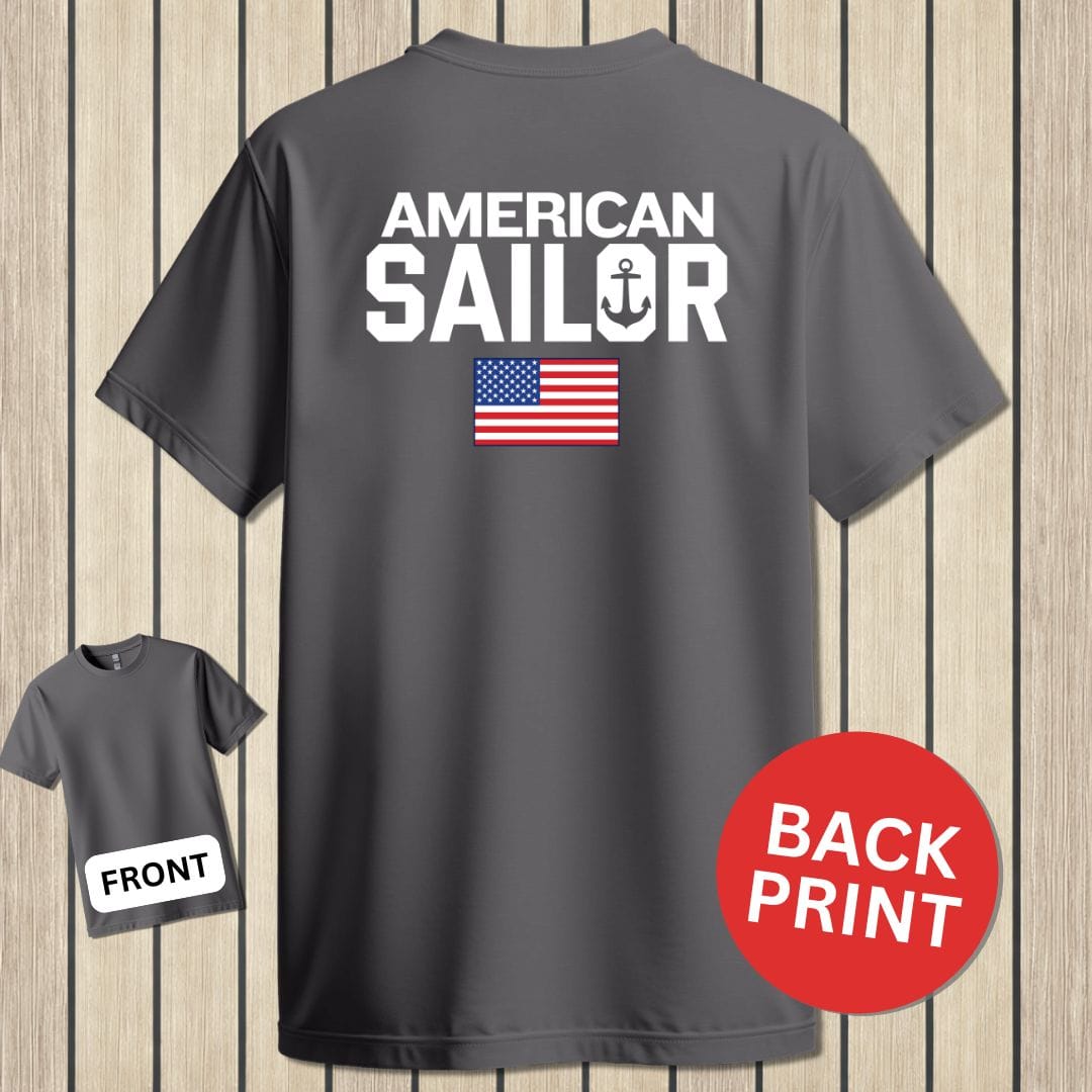 NavyHumor Classic Tee Charcoal / S American Sailor