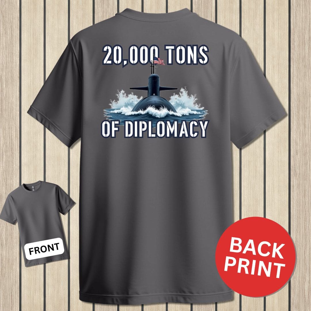 NavyHumor Classic Tee Charcoal / S Ballistic Diplomacy