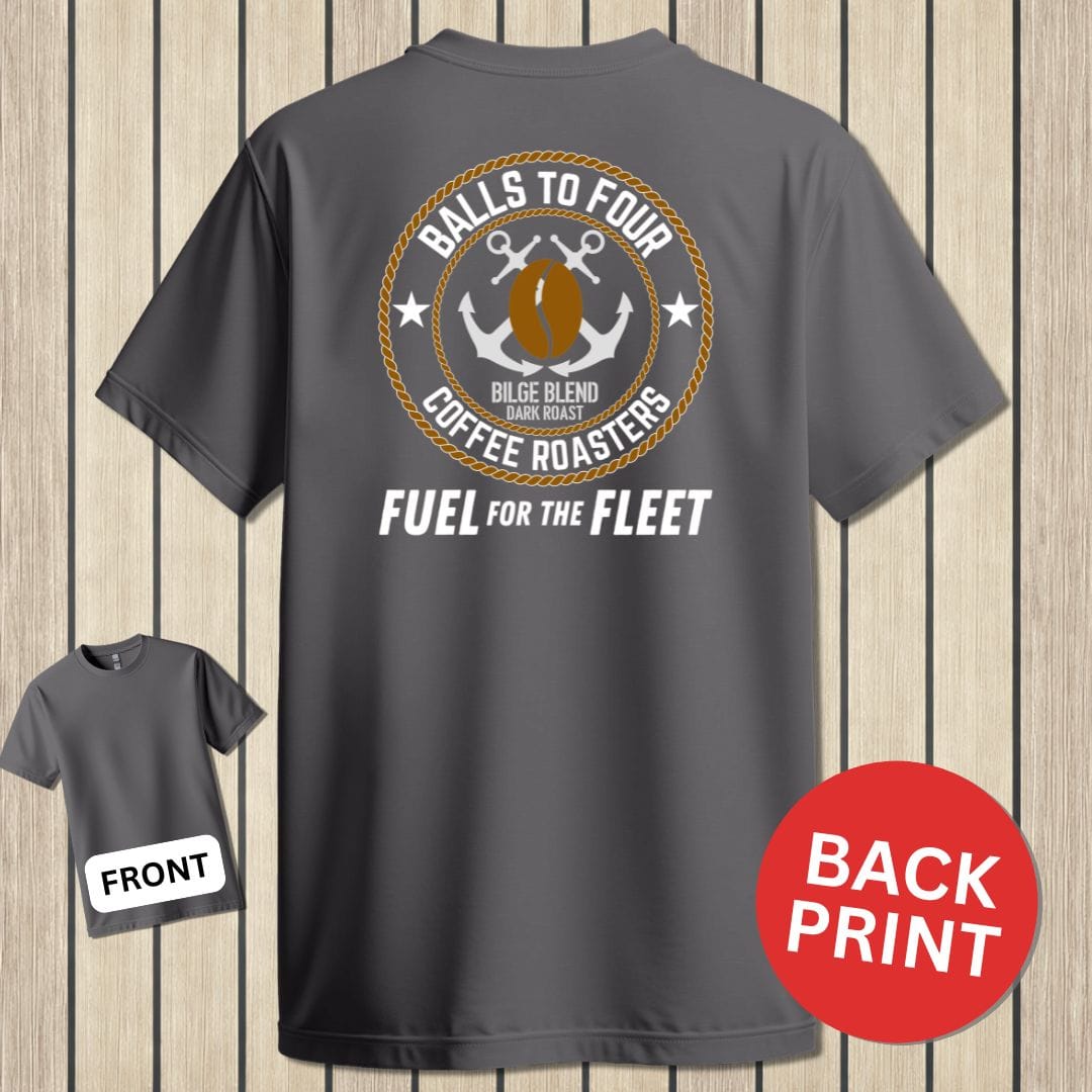 NavyHumor Classic Tee Charcoal / S Balls To Four Coffee Roasters