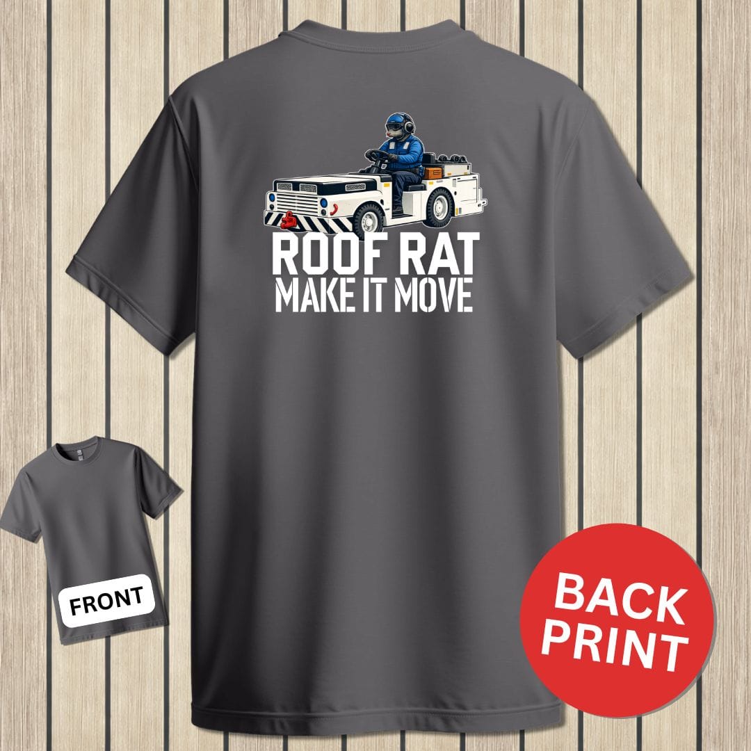 NavyHumor Classic Tee Charcoal / S Blue Roof Rat - Make It Move