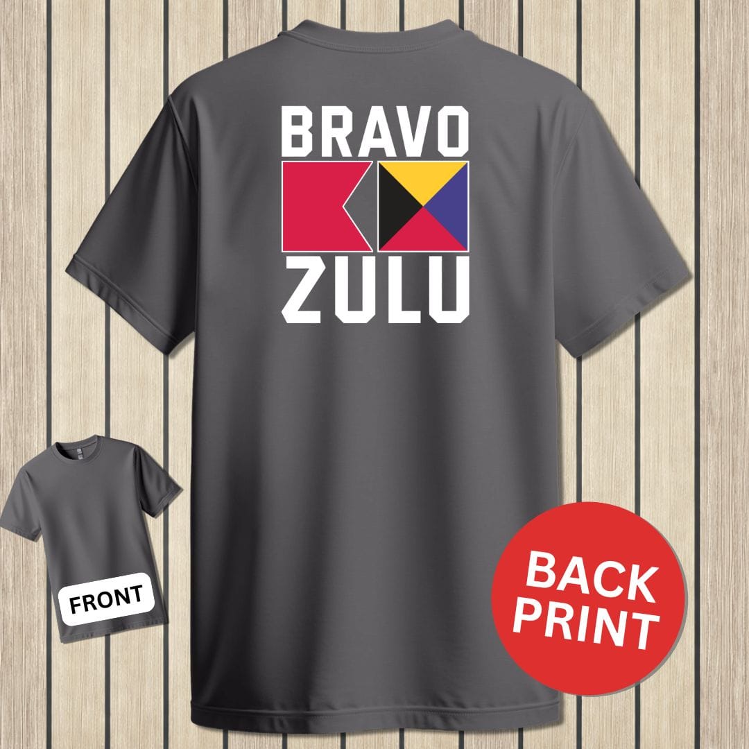 NavyHumor Classic Tee Charcoal / S Bravo Zulu