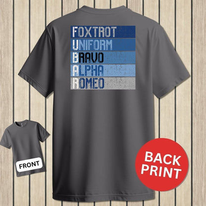 NavyHumor Classic Tee Charcoal / S FUBAR Blues
