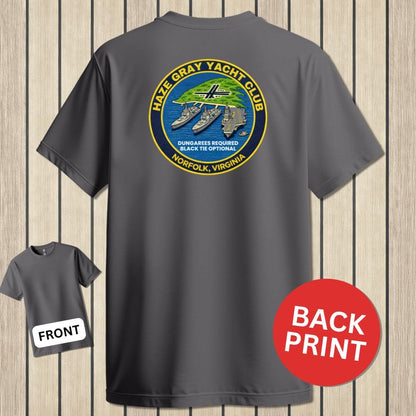 NavyHumor Classic Tee Charcoal / S Haze Gray Yacht Club - Norfolk