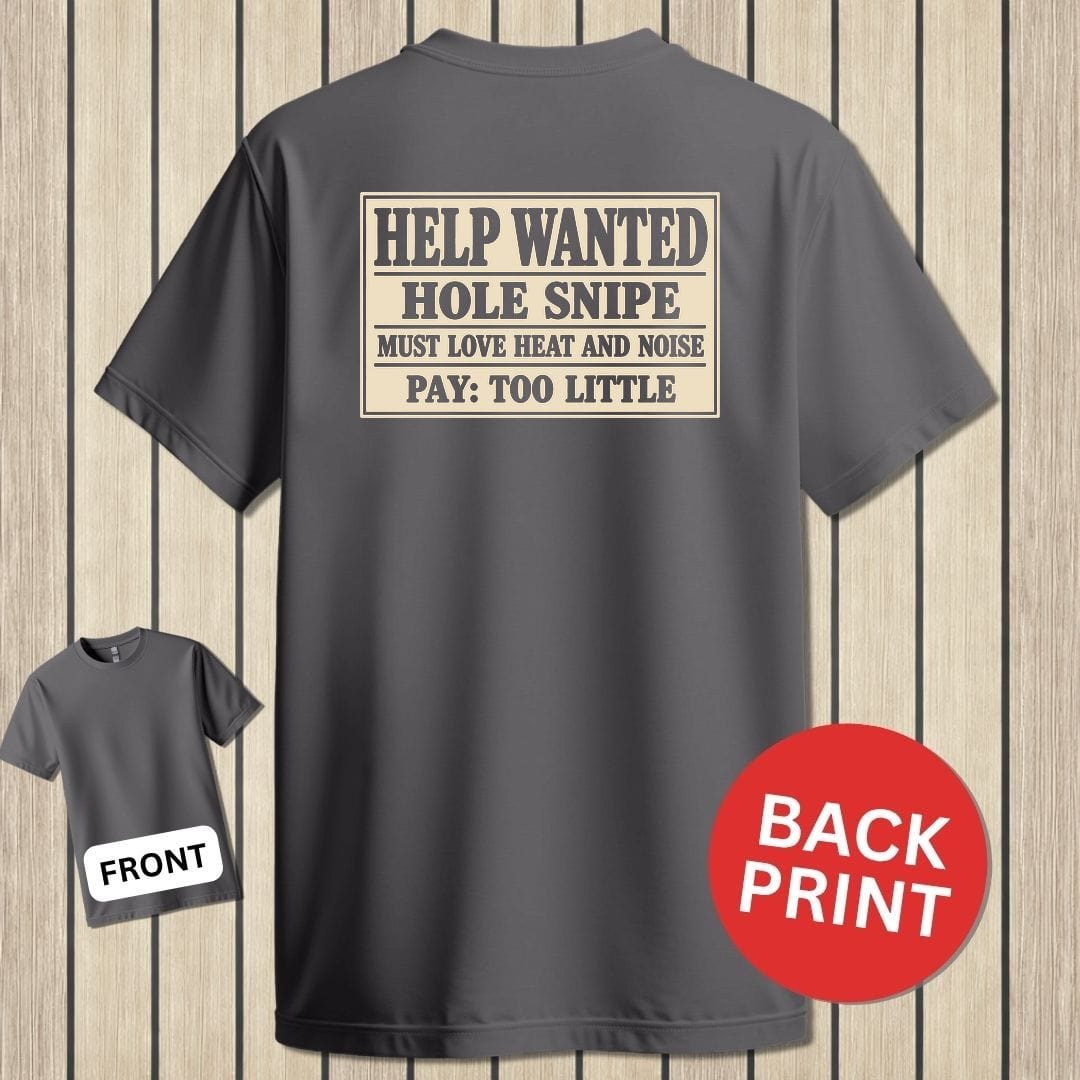 NavyHumor Classic Tee Charcoal / S Hole Snipe Help Wanted