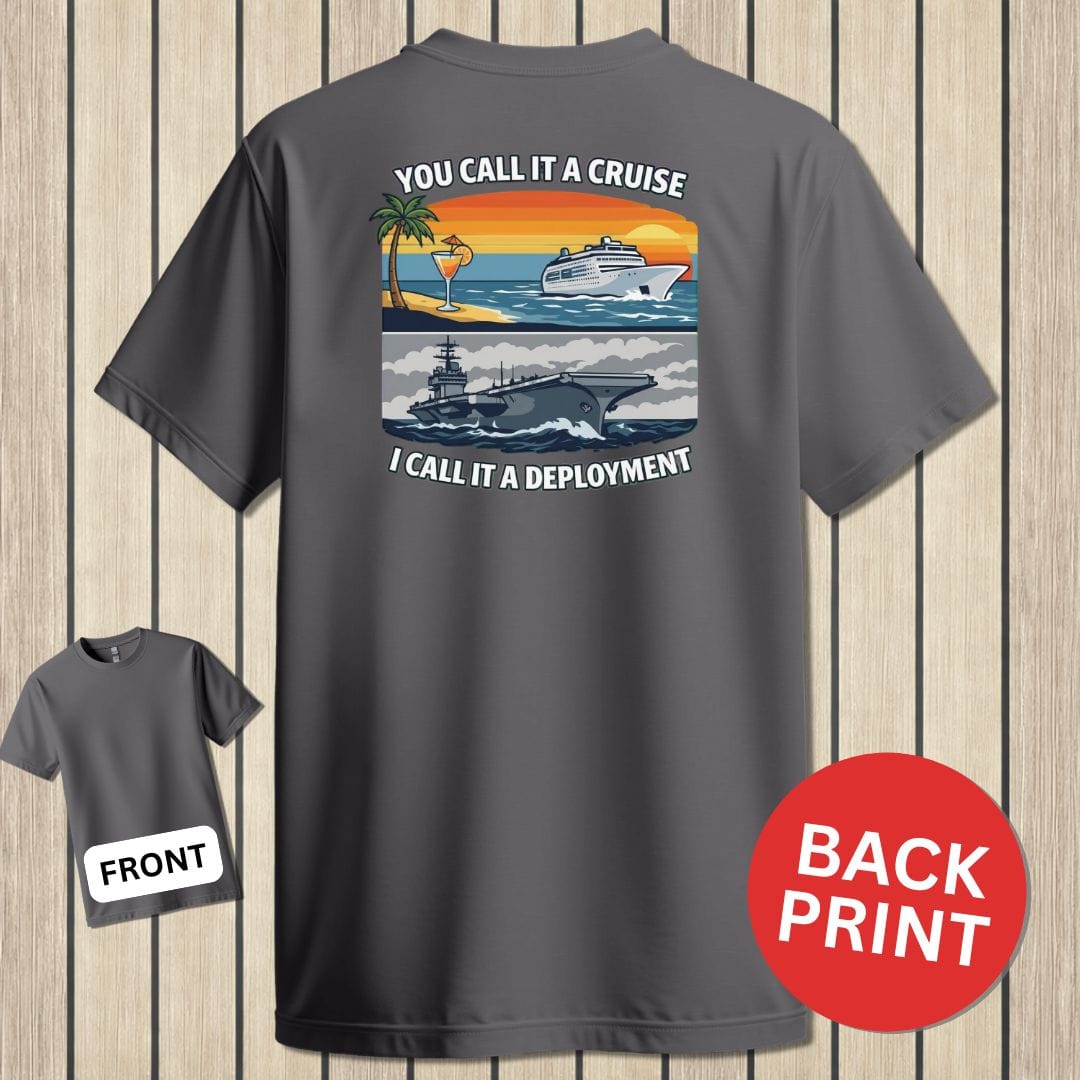 NavyHumor Classic Tee Charcoal / S I Call It A Deployment
