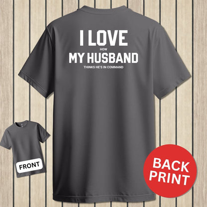 NavyHumor Classic Tee Charcoal / S I Love My Husband