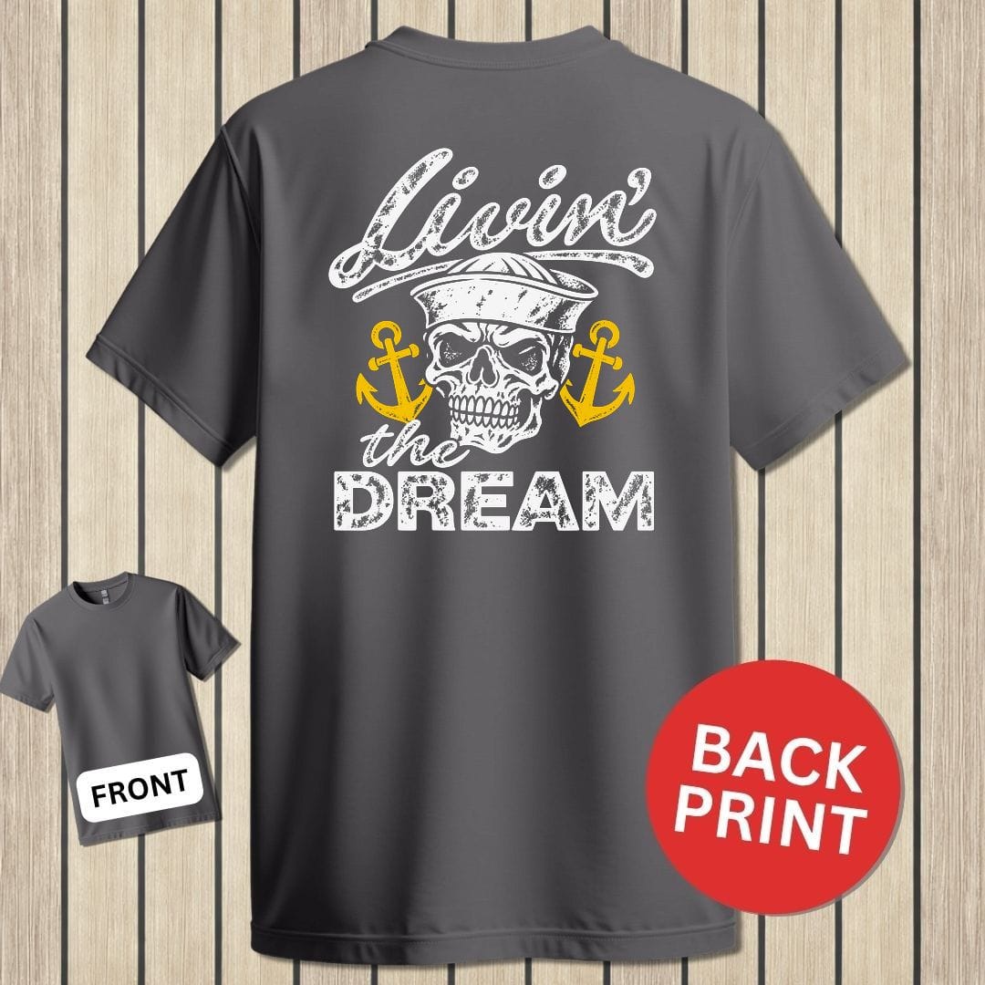 NavyHumor Classic Tee Charcoal / S Livin' The Dream