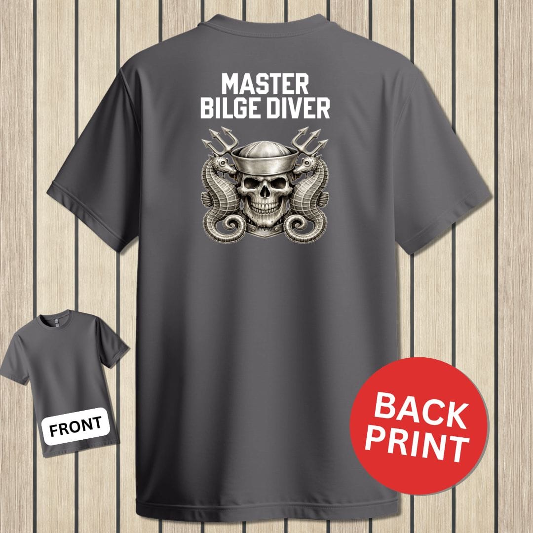 NavyHumor Classic Tee Charcoal / S Master Bilge Diver