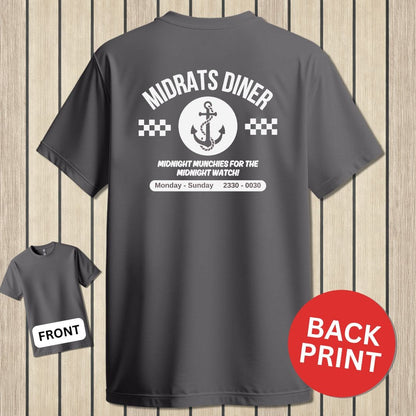 NavyHumor Classic Tee Charcoal / S MIdrats Diner - Anchor