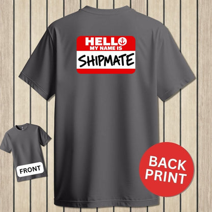 NavyHumor Classic Tee Charcoal / S My Name Is Shipmate