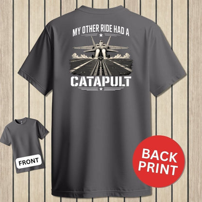 NavyHumor Classic Tee Charcoal / S My Other Ride Had A Catapult