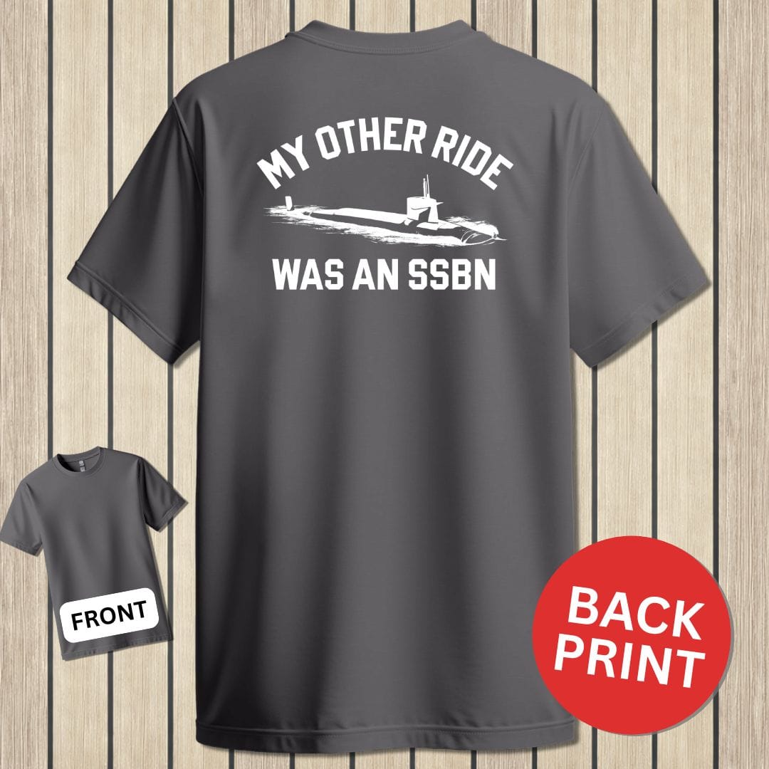 NavyHumor Classic Tee Charcoal / S My Other Ride  - SSBN