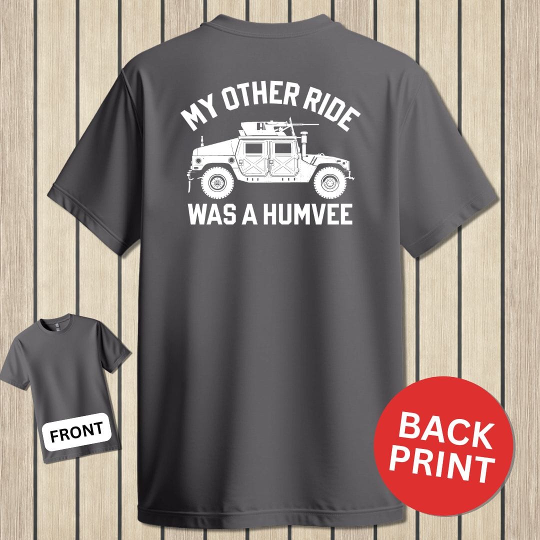 NavyHumor Classic Tee Charcoal / S My Other Ride Was A Humvee