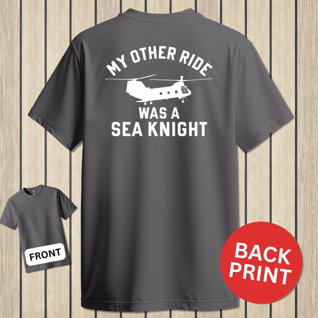 NavyHumor Classic Tee Charcoal / S My Other Ride Was A Sea Knight