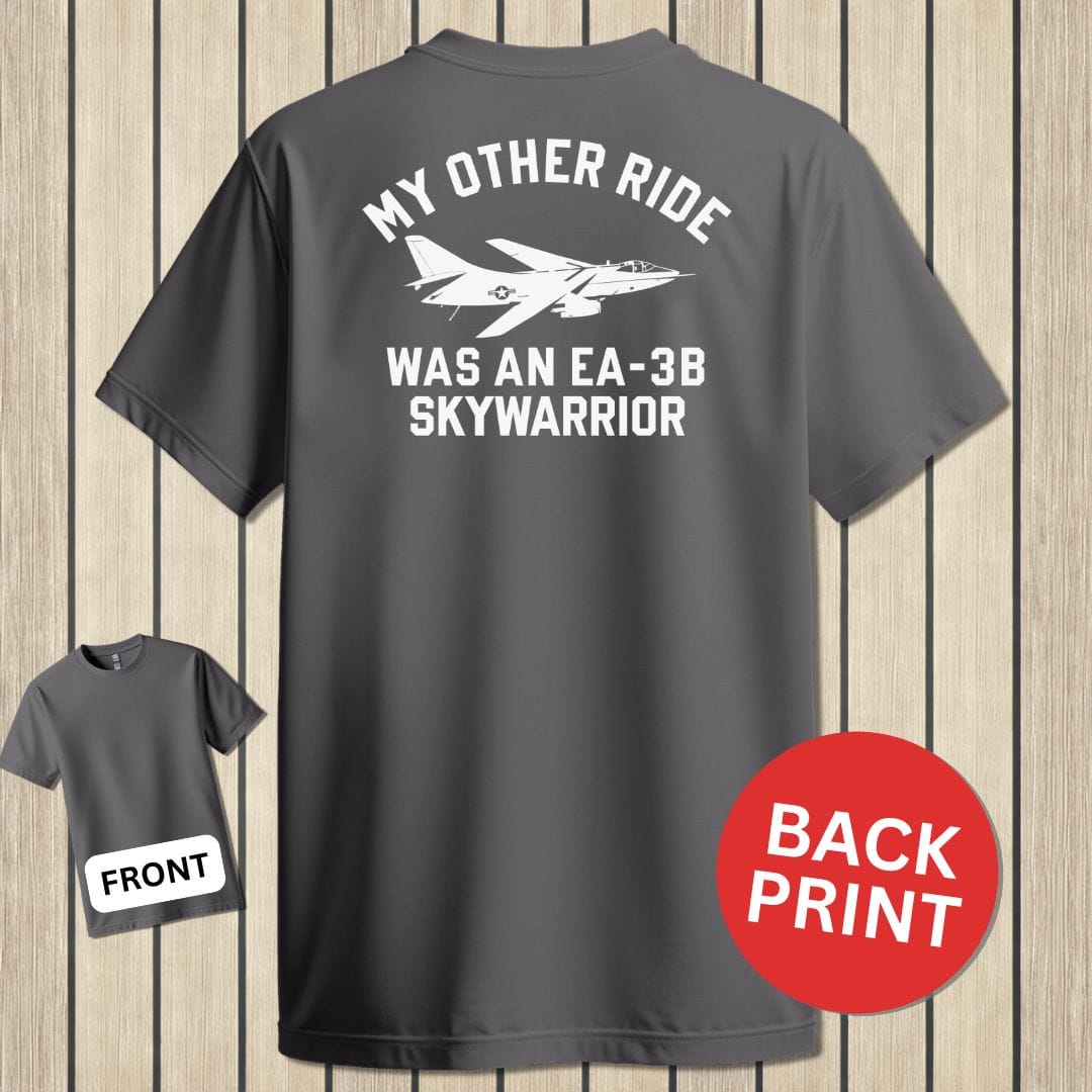 NavyHumor Classic Tee Charcoal / S My Other Ride Was An EA-3B Skywarrior