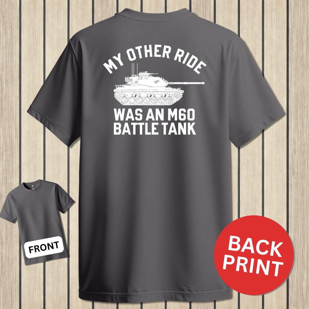 NavyHumor Classic Tee Charcoal / S My Other Ride Was An M60