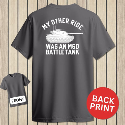 NavyHumor Classic Tee Charcoal / S My Other Ride Was An M60