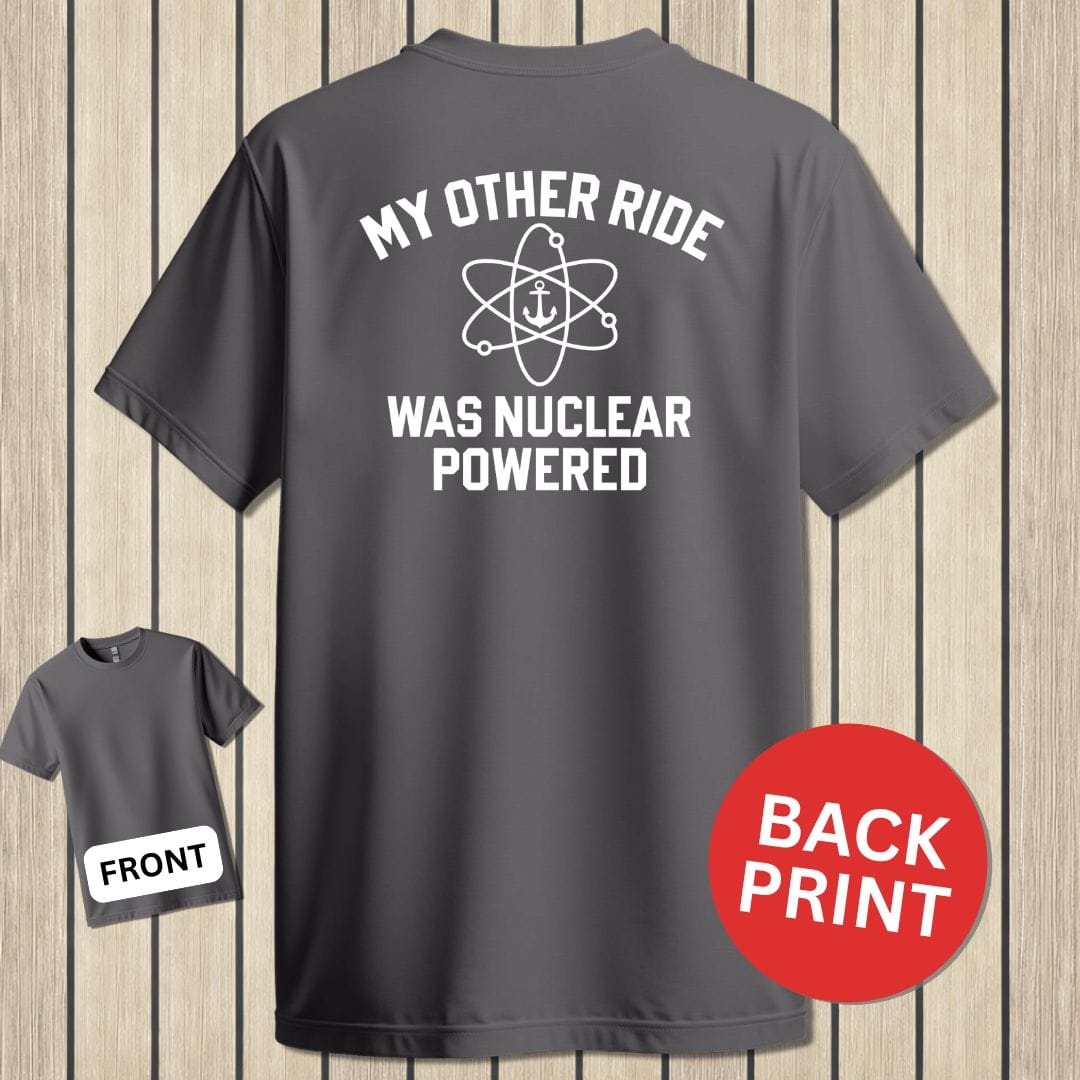NavyHumor Classic Tee Charcoal / S My Other Ride Was Nuclear Powered