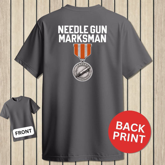 NavyHumor Classic Tee Charcoal / S Needle Gun Marksman