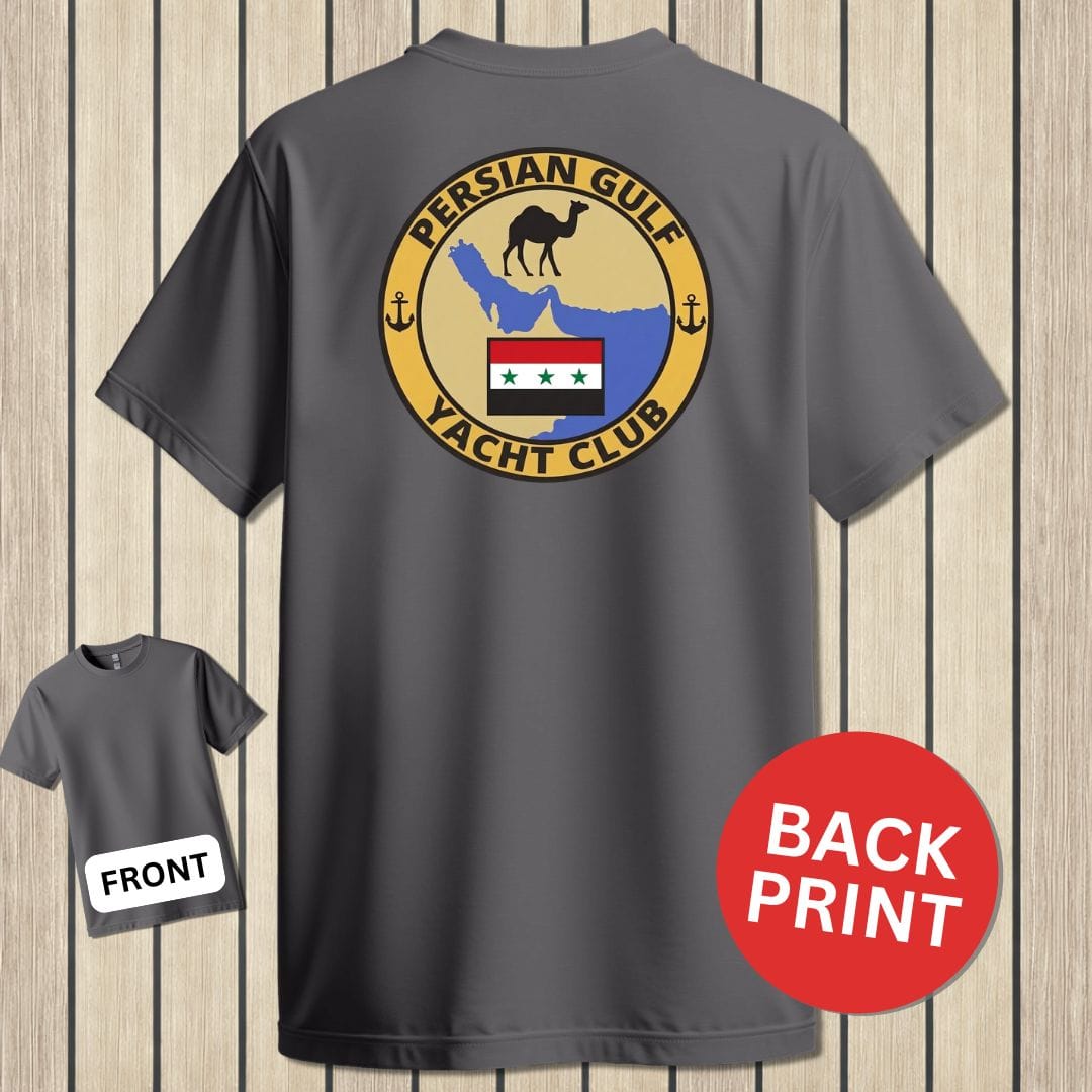 NavyHumor Classic Tee Charcoal / S Persian Gulf Yacht Club