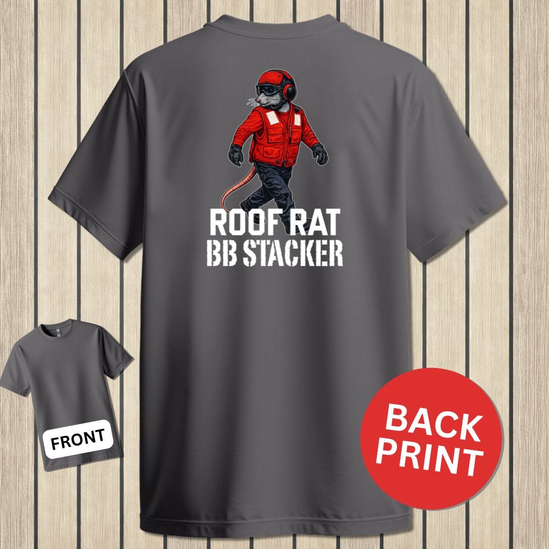 NavyHumor Classic Tee Charcoal / S Red Roof Rat - BB Stacker