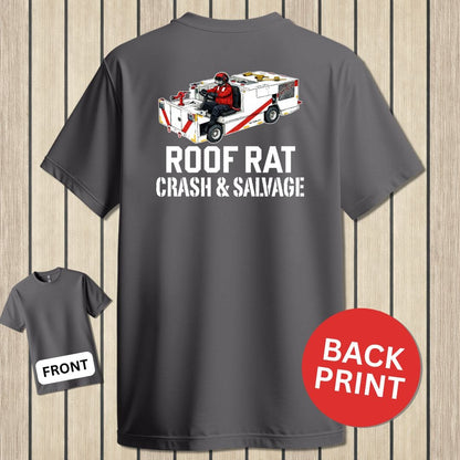 NavyHumor Classic Tee Charcoal / S Red Roof Rat - P25 Fire Truck